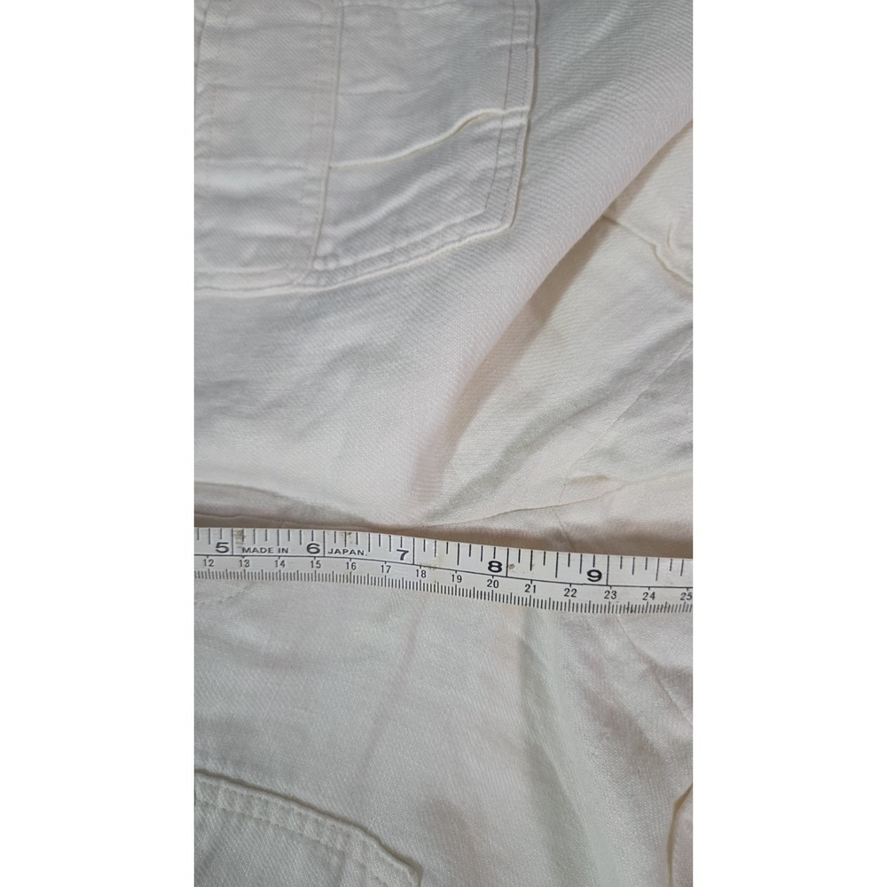 The Limited Linen Lined Shorts Pockets Ivory Size 6 - Picture 6 of 7
